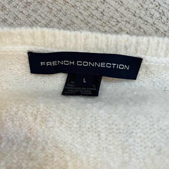 French Connection WISH Sequined Ivory Sweater, Large, NWOT - Picture 4 of 4